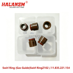 HALANSM&reg; Kjellberg Z102 swirl ring gas guide .11.835.221.154 copper HiFocus 160i