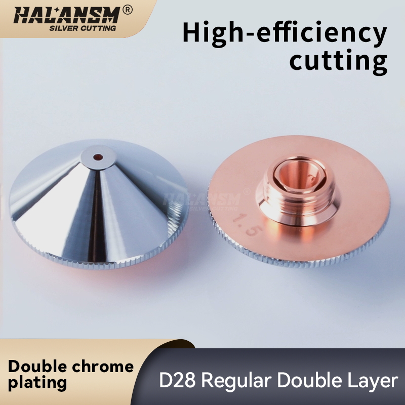 HALANSM&reg; D28 regular double layer chrome plated laser nozzle caliber 1.5