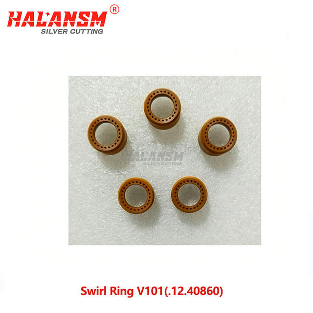 HALANSM&reg; Kjellberg V101 swirl ring top view .12.40860 circumferential holes