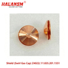  HALANSM&reg; Kjellberg Z4022 swirl gas cap top view 2.2 mm bore