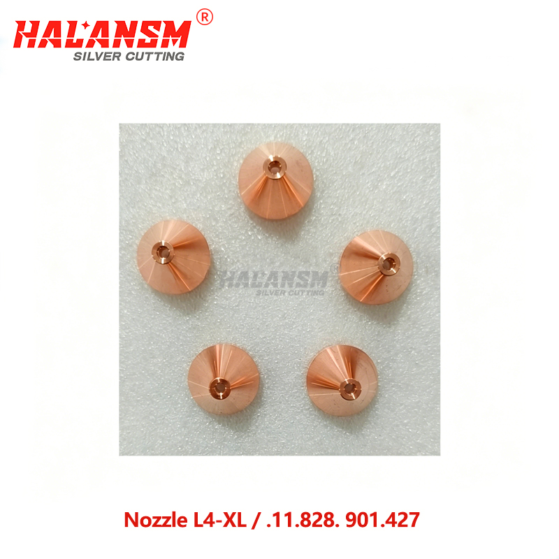 HALANSM Nozzle L4-XL / 11.828.901.427 for Kjellberg PB-S70 PB-S75 plasma torch, copper tip