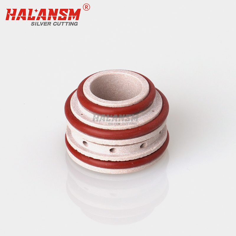 HALANSM 220488 swirl ring 130A for Hypertherm HyPro2000 upgrade torch for HT2000 MAX200 MAXPRO200 HSD130 plasma cutting torch, ceramic lava body with helical vanes