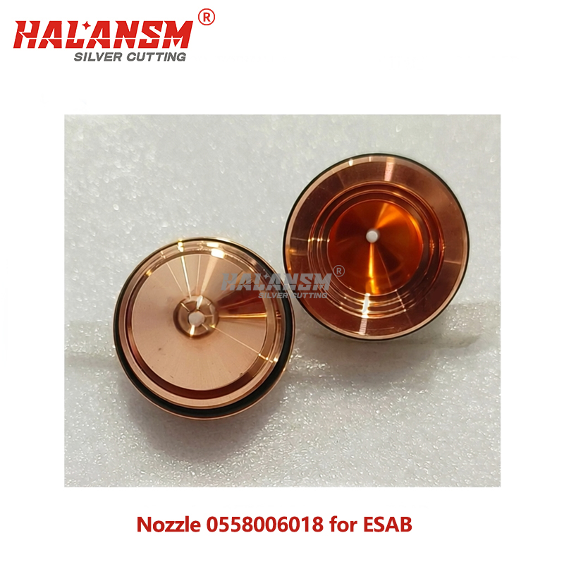 Multiple HALANSM 0558006018 Nozzles for ESAB PT36