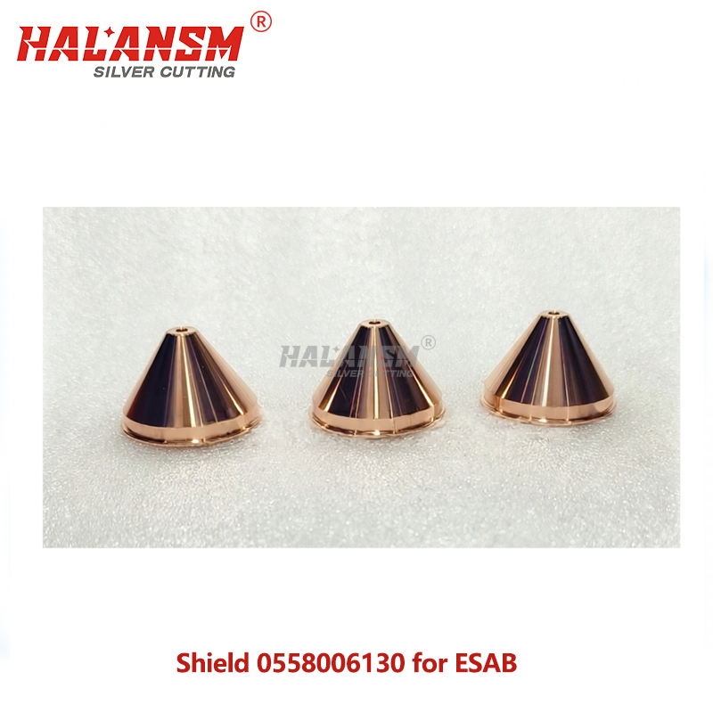 HALANSM Shield 0558006130 for ESAB PT36 Plasma Cutting Torch Consumables 3.0mm 35-50A