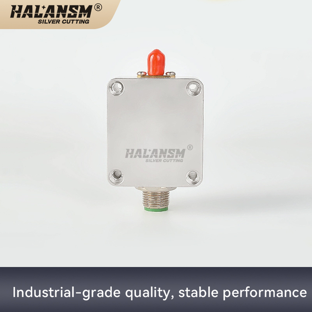 HALANSM laser capacitor amplifier with coaxial M15.7 connector and mounting screws