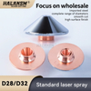  HALANSM&reg; D28 D32 regular laser nozzle M11 M14 single double layer chrome plated