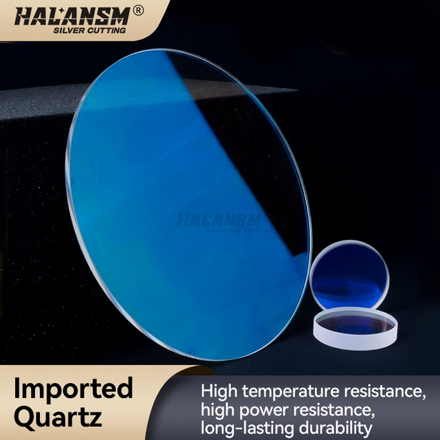 Large diameter blue-coated quartz field lens, imported quartz, high temperature resistance