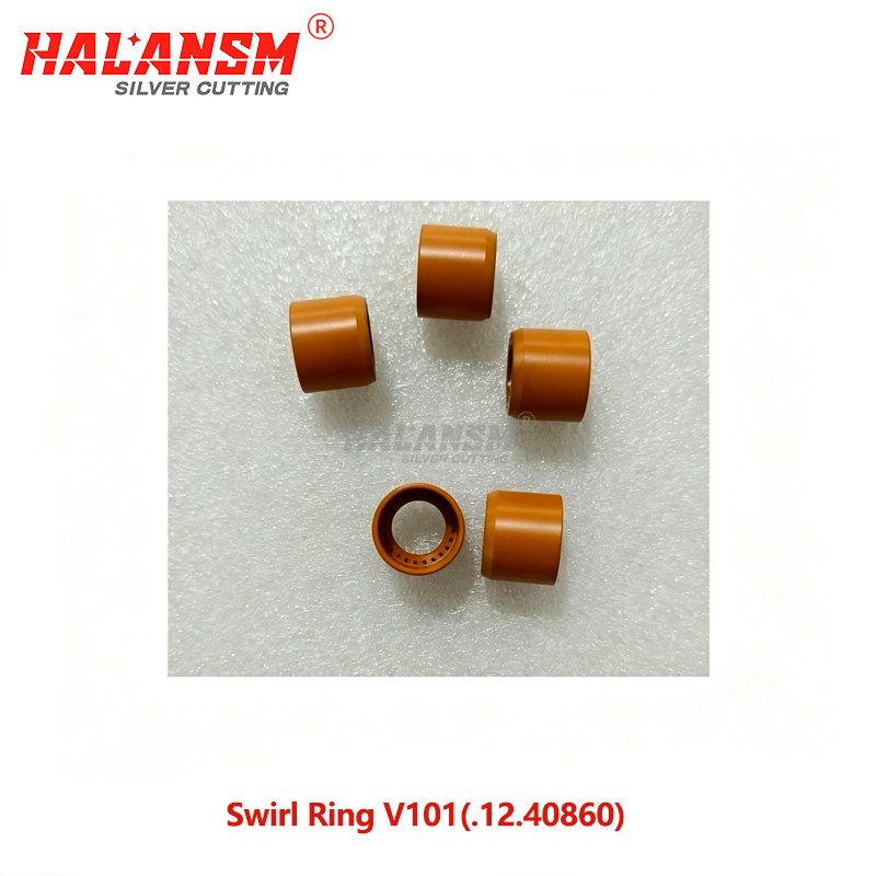 HALANSM&reg; Kjellberg V101 swirl ring side view Vespel seating groove