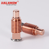 HALANSM 220971 Electrode for Hypertherm Powermax125 (45-125A), compatible Duramax Hyamp plasma cutting consumable with hafnium insert.