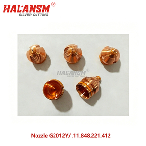 HALANSM&reg; HLN-G2012Y nozzle for Kjellberg PerCut210M torch, copper alloy, 130A O₂, &Oslash;1.2mm bore