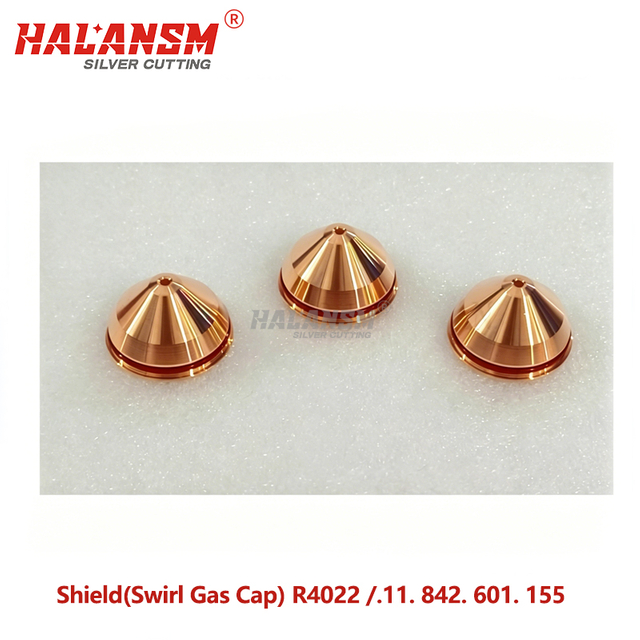 HALANSM&reg; R4022 swirl gas cap .11.842.601.155 2.2mm bore copper alloy detail HiFocus