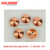 HALANSM&reg; Kjellberg Z4140 swirl gas cap top view 4.0 mm bore