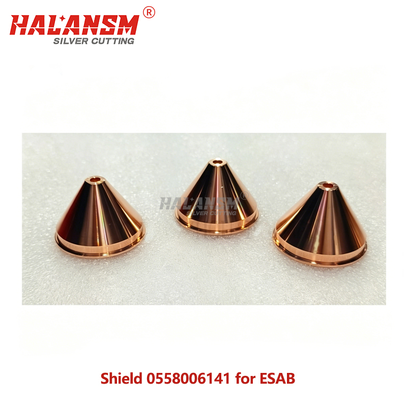 Shield cup 0558006141 4.1mm for ESAB PT-36 plasma cutting torch consumables, 70–280A