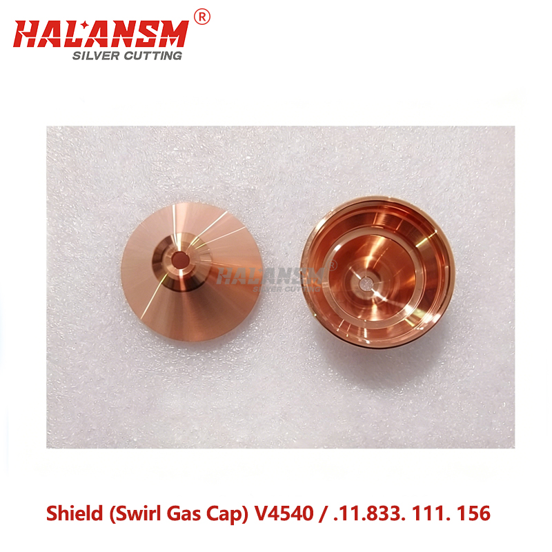 HALANSM&reg; Kjellberg V4540 swirl cap side view external threads copper