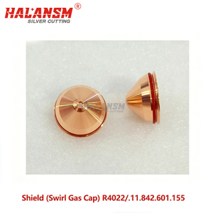 HALANSM&reg; HLN-R4022 Kjellberg R4022 swirl gas cap .11.842.601.155 2.2mm copper HiFocus PerCut
