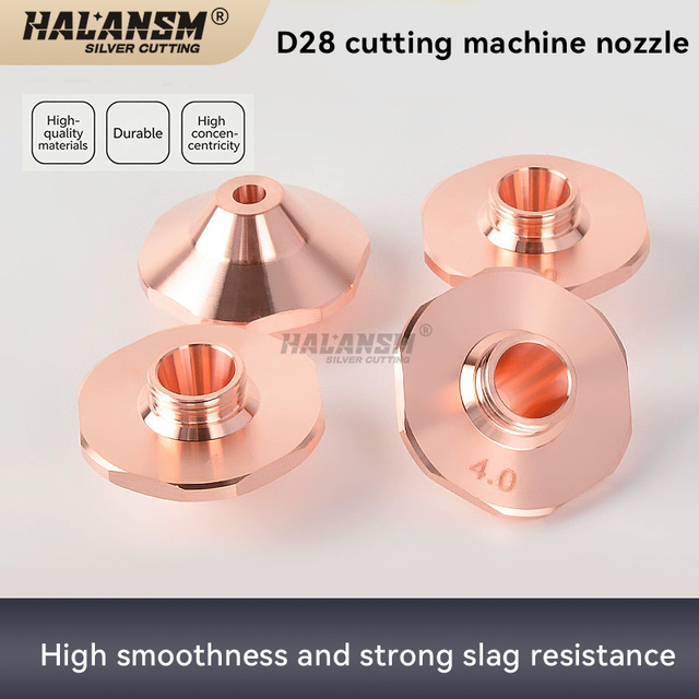 HALANSM&reg; D28 single and double laser nozzle bore 4.0 for HSG Dahu cutting heads