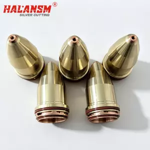 HALANSM 420828 Bevel Nozzle for Hypertherm MAXPRO200 plasma cutting torch, 130A extreme bevel mild steel oxygen cutting parts
