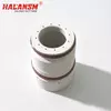 Angled view of HALANSM 220631 Swirl Ring showing gas flow design for Hypertherm Plasma Torch
