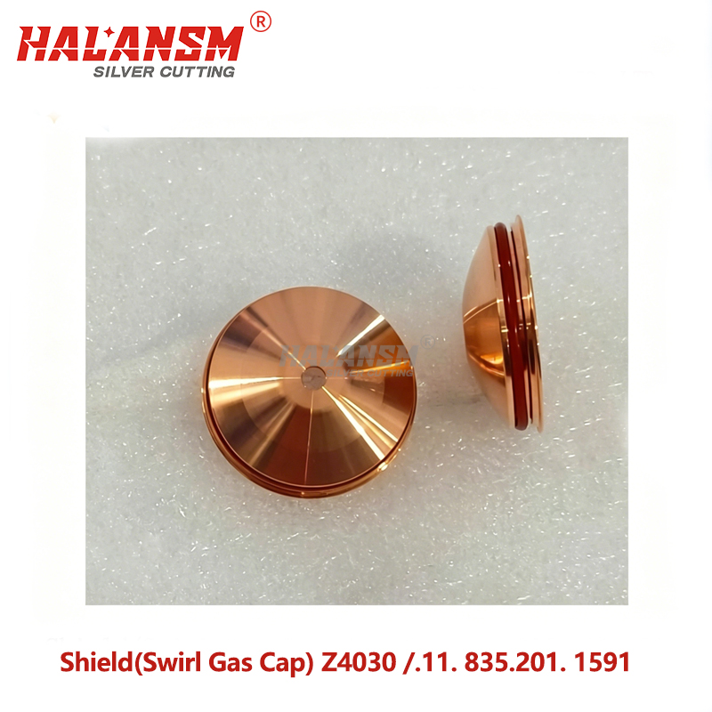 HALANSM Kjellberg Z4030 top and bottom view 3.0mm center bore swirl gas cap