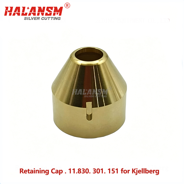 Angled view of HALANSM Kjellberg 11.830.301.151 High-Quality Brass Retaining Cap