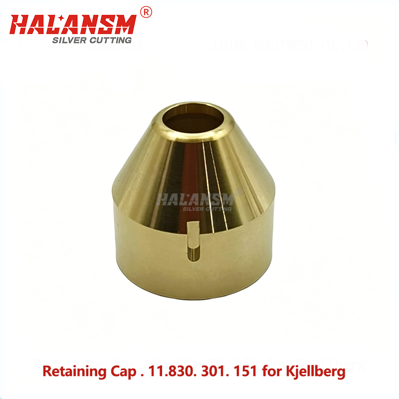 Angled view of HALANSM Kjellberg 11.830.301.151 High-Quality Brass Retaining Cap