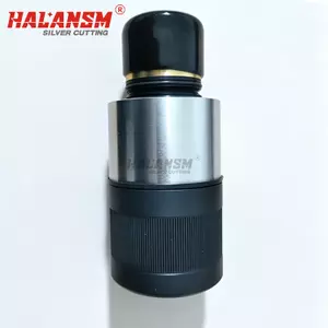 HALANSM 220706 quick disconnect torch body side view, black anodized finish, compatible replacement for Hypertherm HPR130XD HPR260XD HPR400XD plasma cutting system