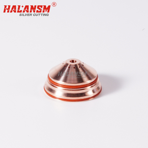 HALANSM 220764 Shield for Hypertherm HPR260XD Plasma Torch, precision-machined tellurium copper component for 260A mild steel cutting.