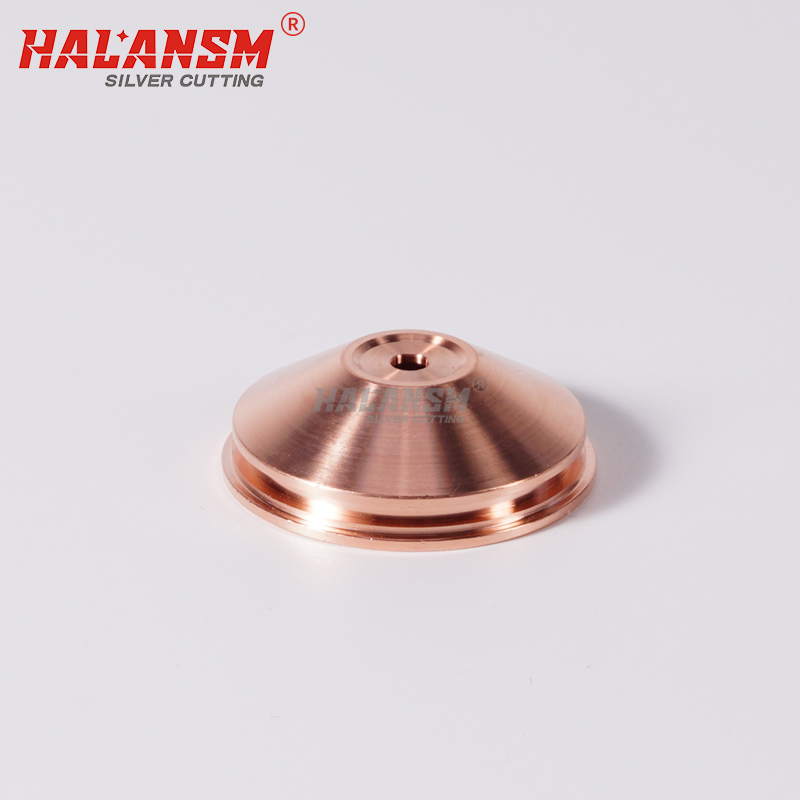 HALANSM 220356 Shield for Hypertherm HPR 130XD 260XD 400XD 200A Plasma Torch, made from high-purity copper with a polished inner bore.
