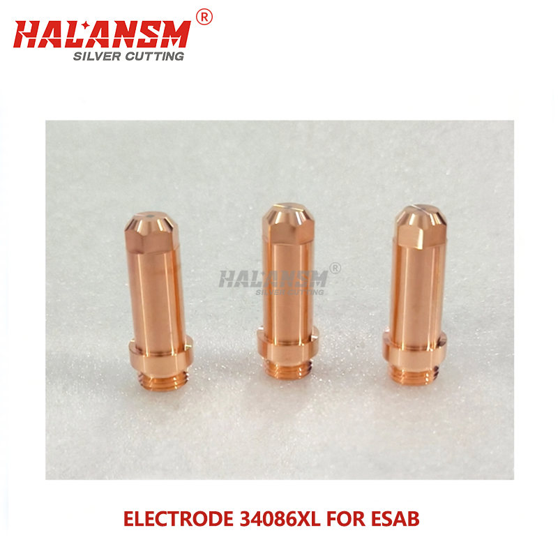 HALANSM Silver Cutting Electrode 34086XL for ESAB PT36 Plasma Torch Consumable