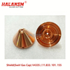 HALANSM&reg; Kjellberg V4335 swirl gas cap top bottom view 3.5mm bore