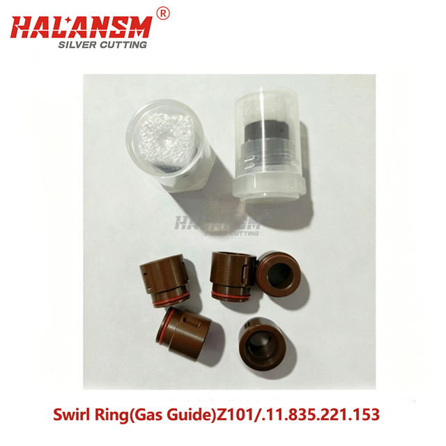 HALANSM&reg; Kjellberg Z101 3-hole and Z102 2-hole swirl rings HiFocus PerCut comparison
