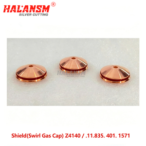 HALANSM&reg; Kjellberg Z4140 swirl gas cap 4.0mm bore 280-440A high current copper .11.835.401.1571