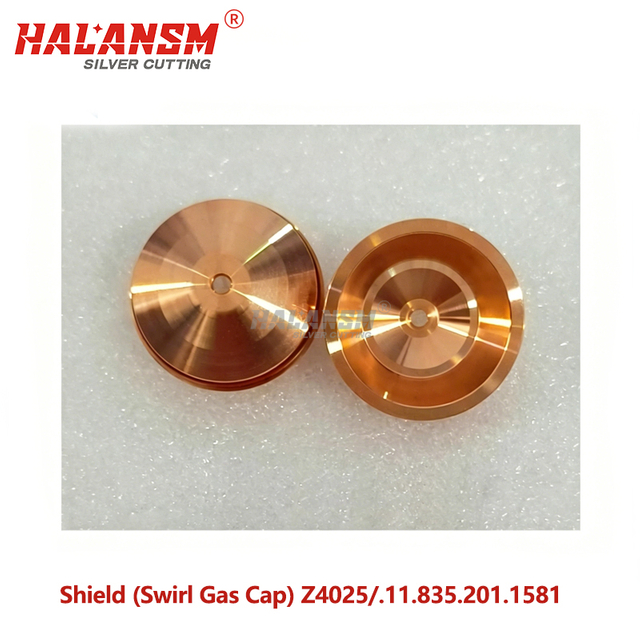 HALANSM&reg; Kjellberg Z4025 swirl gas cap front and rear copper alloy