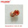 HALANSM Electrode KB-XL Top View showing Silver Orifice for Kjellberg Consumables