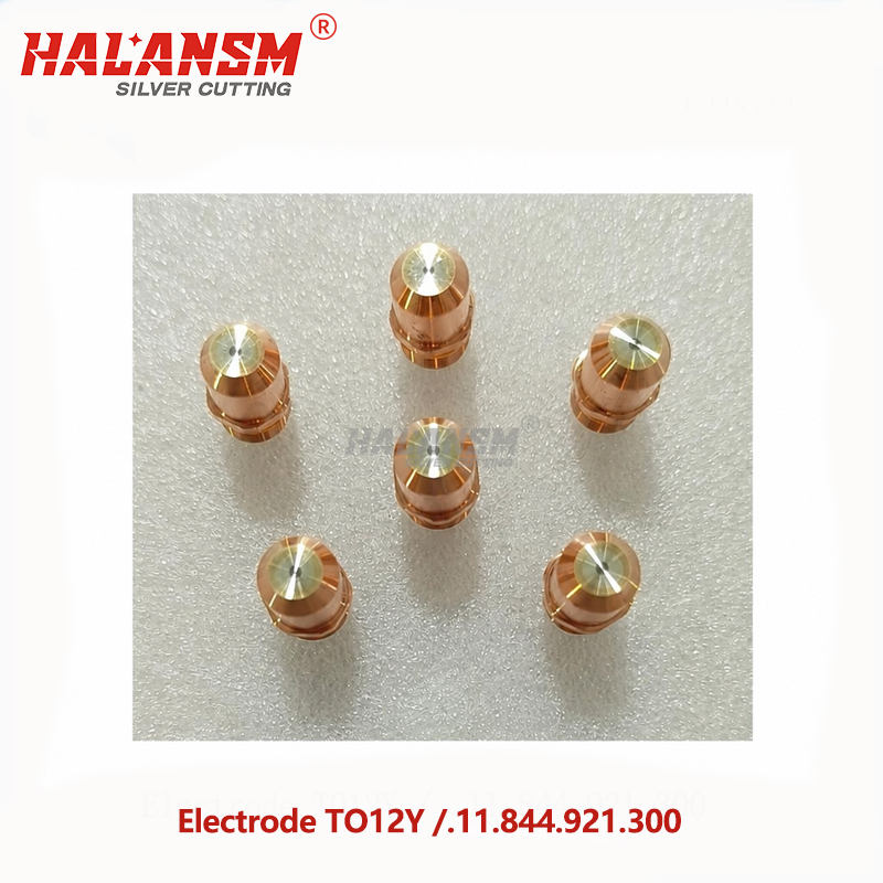 Pack of HALANSM T012Y / 11.844.921.300 high-performance silver electrodes for Kjellberg