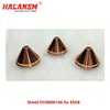 HALANSM Shield Cup 0558006166 compatible with ESAB PT36 Plasma Cutting Torch, 6.6mm bore for 290-450A.