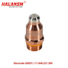 HALANSM&reg; HLN-G002Y silver electrode for Kjellberg HiFocus130i O₂ plasma cutting, silver-bonded hafnium emitter with copper alloy body