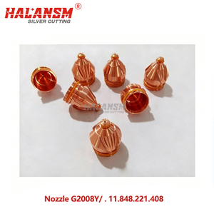 HALANSM&reg; G2008Y nozzle .11.848.221.408 for Kjellberg HiFocus 60A O₂ cutting