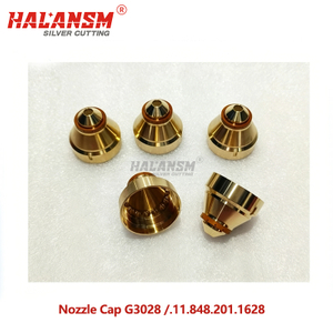 HALANSM&reg; G3028 copper nozzle cap .11.848.201.1628 for Kjellberg HiFocus 130i 280i 360i 440i 35-200A