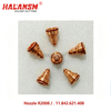 HALANSM Nozzle R2008 / 11.842.621.408 for Kjellberg FineFocus 450 plasma torch, 0.8mm 50A copper nozzle