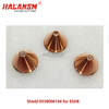 HALANSM Shield Cup 0558006166 compatible with ESAB PT36 Plasma Cutting Torch, 6.6mm bore for 290-450A.