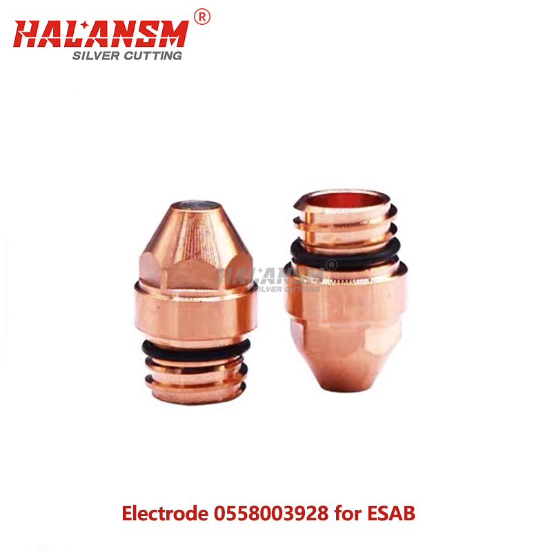 HALANSM 0558003928 Electrode for ESAB PT36 Plasma Cutting Torch Consumables 600A