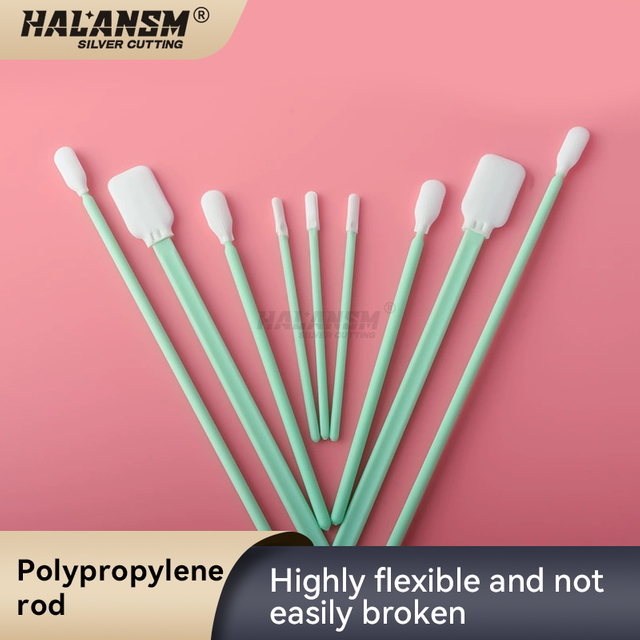 Flat-head swab 17 x 6.8 mm tip close-up