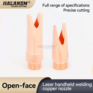 HALANSM&reg; HLN-HW-OPEN open-face handheld laser copper welding nozzle with wire feeding