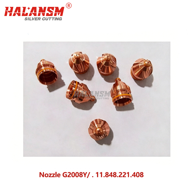 HALANSM&reg; G2008Y nozzle .11.848.221.408 for Kjellberg HiFocus 60A O₂ cutting