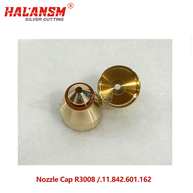  HALANSM&reg; R3008 nozzle cap .11.842.601.162 0.8mm bore copper alloy detail HiFocus