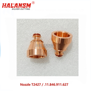 HALANSM T2427 plasma cutting nozzle assembly for Kjellberg FineFocus 800/900, made from high-purity copper