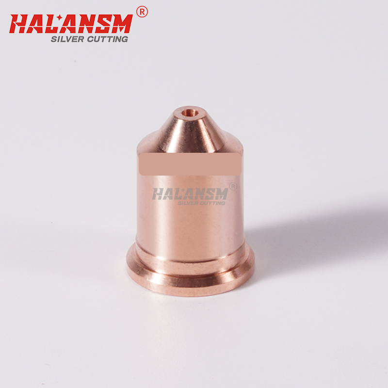 HALANSM 220990 plasma cutting nozzle made of high purity copper, precision-machined internal bore for 105A cutting, compatible Hypertherm Powermax torch