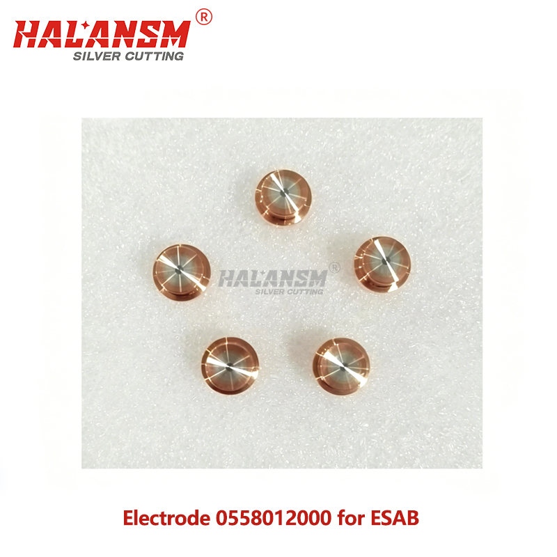 HALANSM 0558012000 ESAB PT36 Plasma Cutting Electrode Top View Copper Consumable