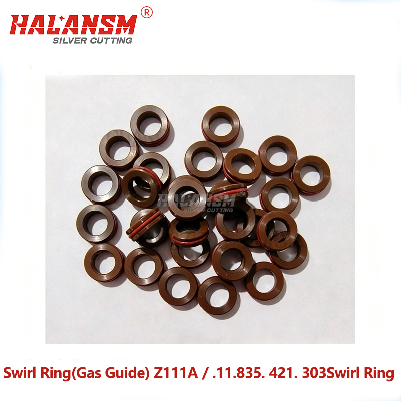 HALANSM&reg; Kjellberg Z111A swirl ring gas guide .11.835.421.303 copper 20-200A